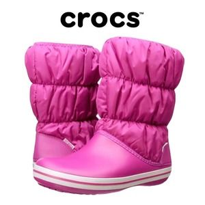 New with without Tags Women's CROCS Winter Puff Pull-On Boots in Pink Size 6